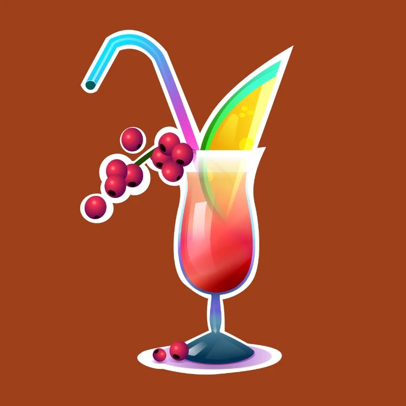 Tropischer Farbcocktail
