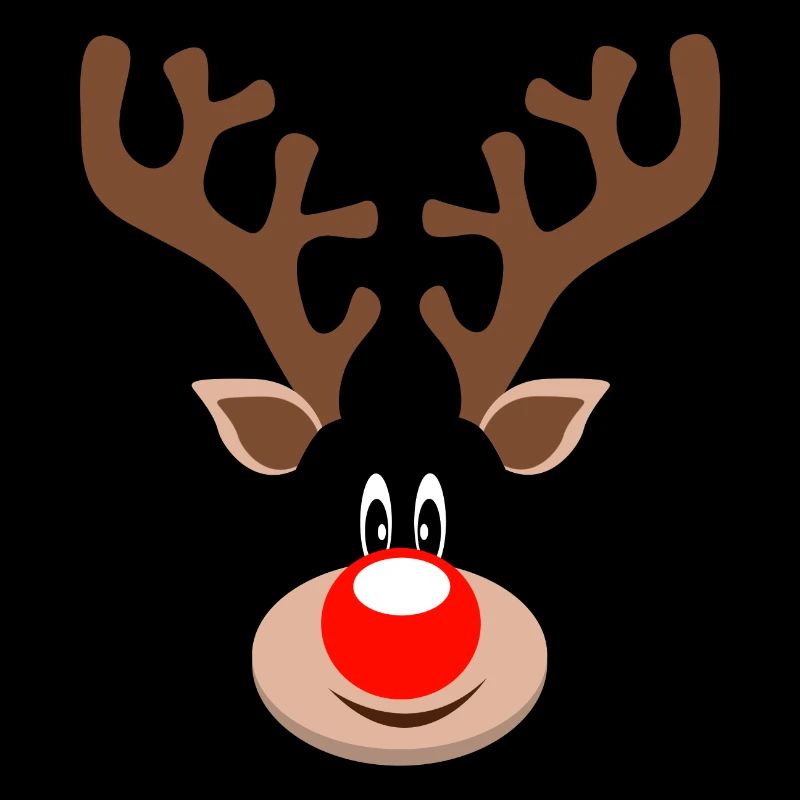 Renne Rudolf nez mignon bois de Noël