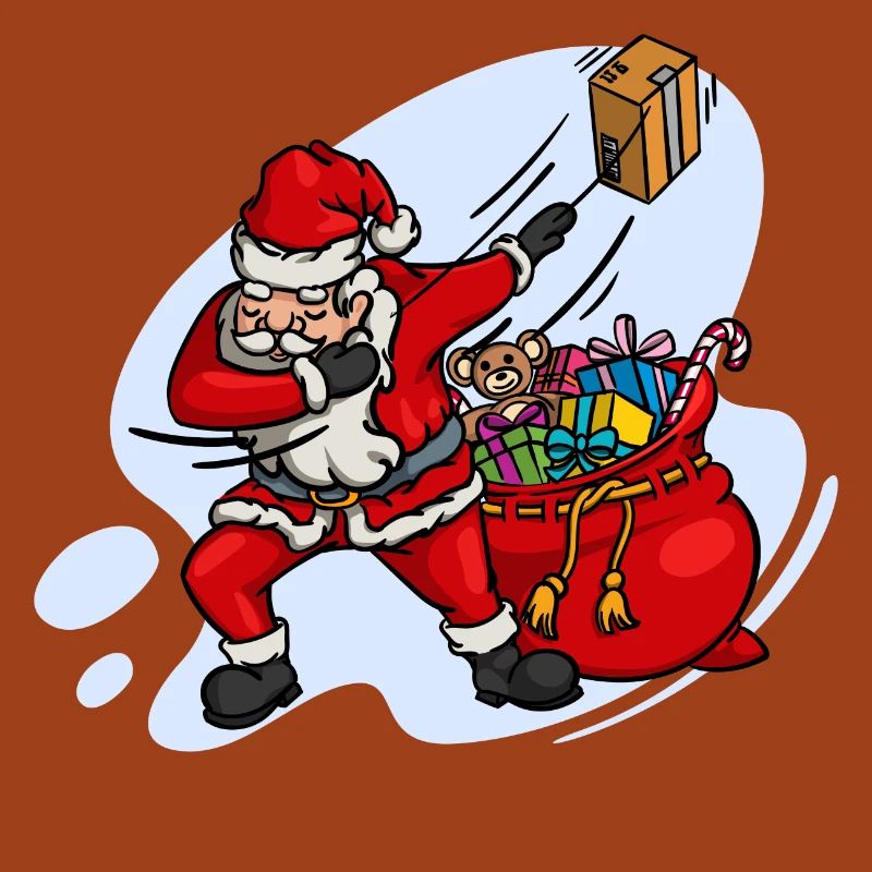Doux Dab Dabbing Père Noël Noël