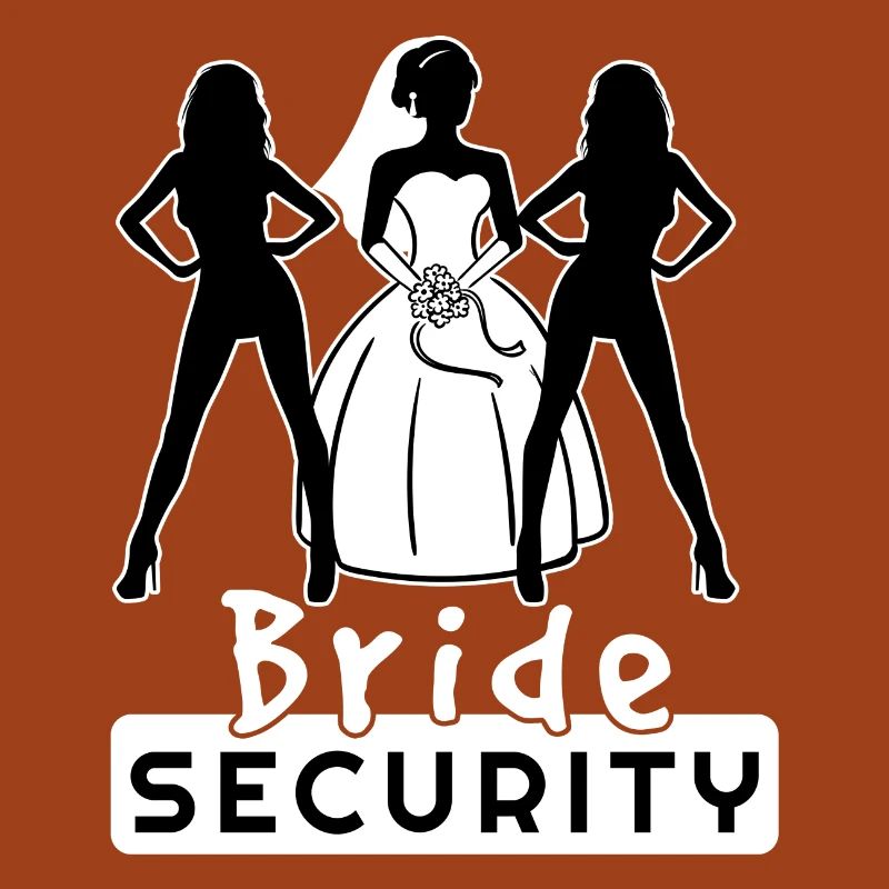 Bride Security Team Partnerlook Bachelor Fun