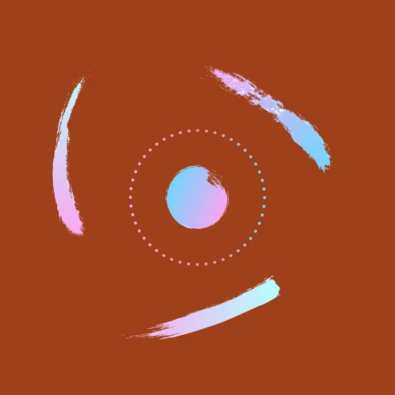 Electrons orbiting the atom