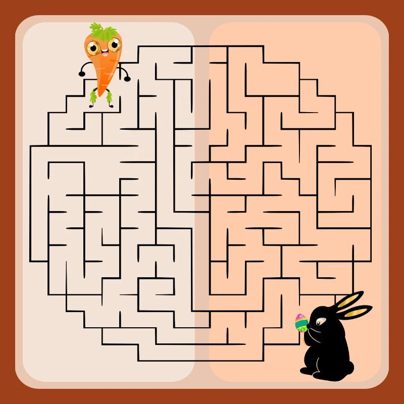 Labyrinth Bunny Easter Bunny