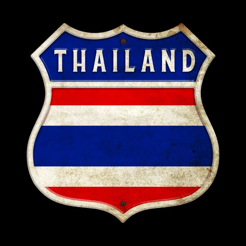 Conception des drapeaux des armoiries de la Thaïlande