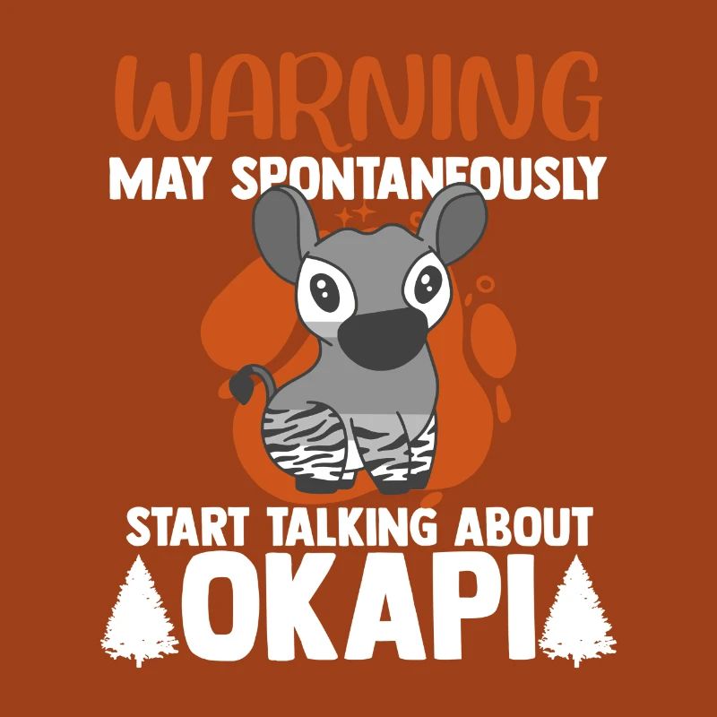 Okapi between forest and wilderness