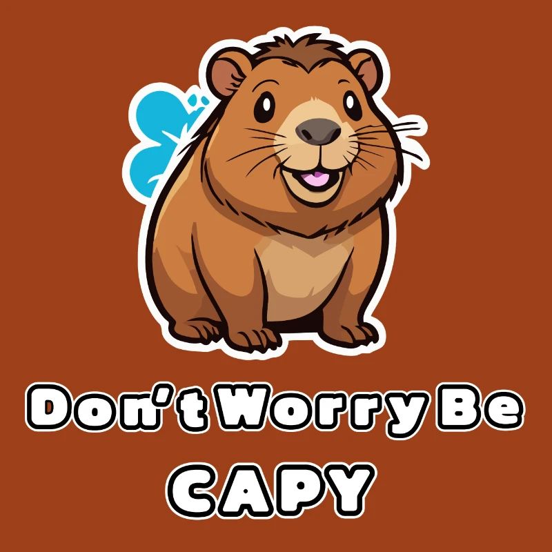 Capybara Ne t’inquiète pas sois capy