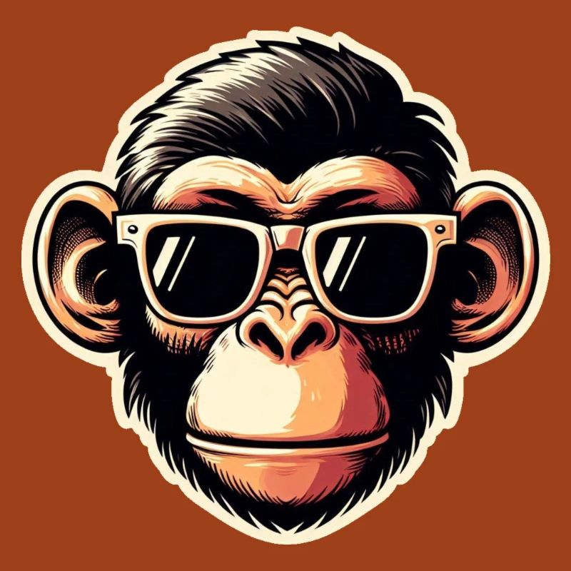 Lunettes de singe cool