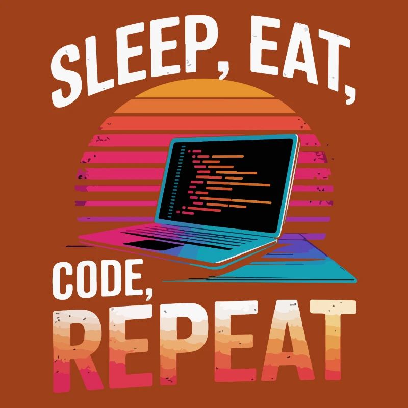 Sleep Eat Code Repeat Gift Programmeur Développeur