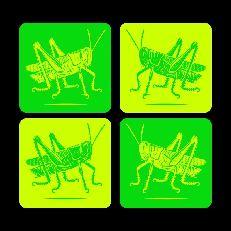 Minimalist grasshopper – nature art