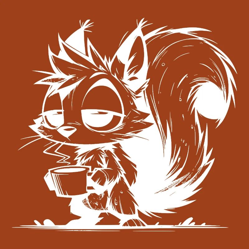 Please Do Not Disturb – Squirrel Coffee Time