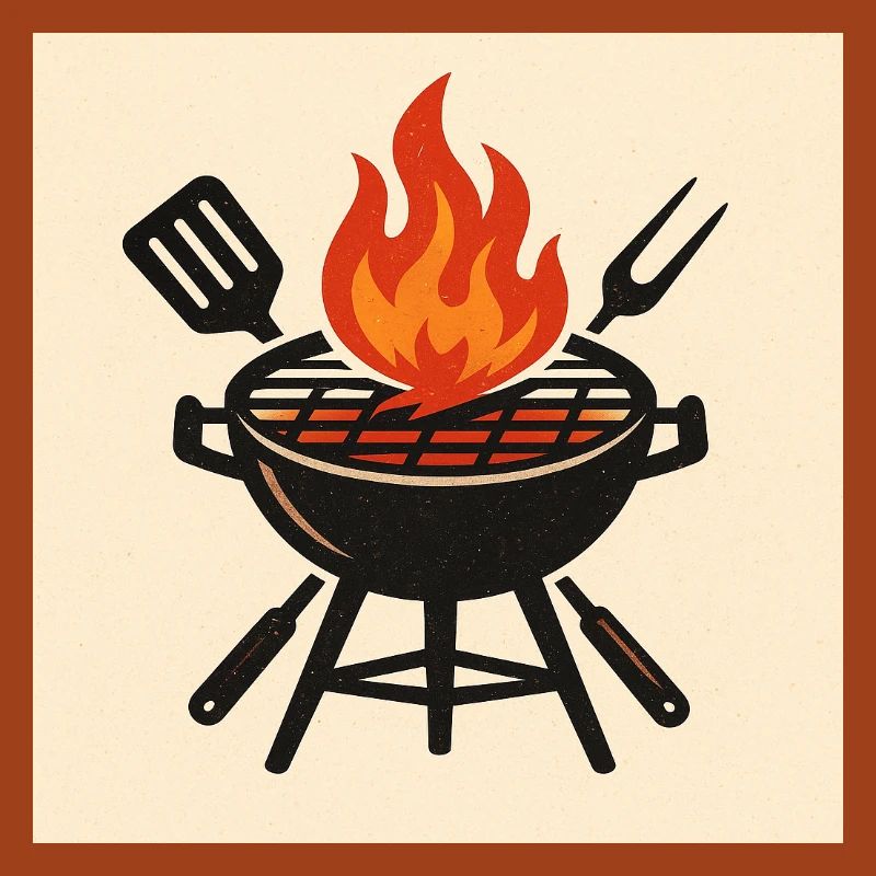 Fiery barbecue evening