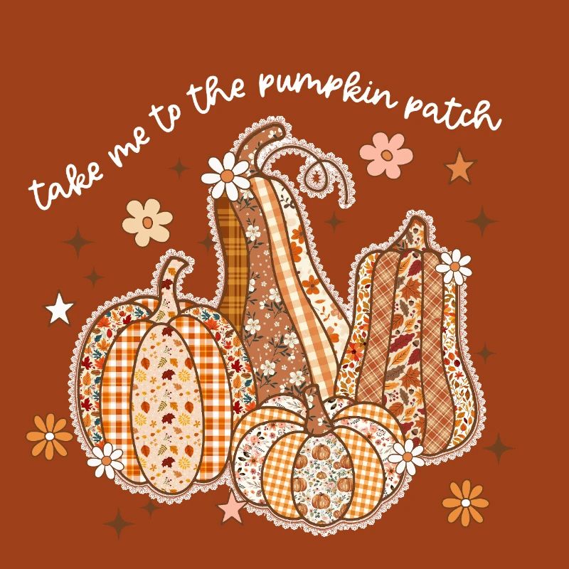 Patchwork Citrouilles Motif Automne