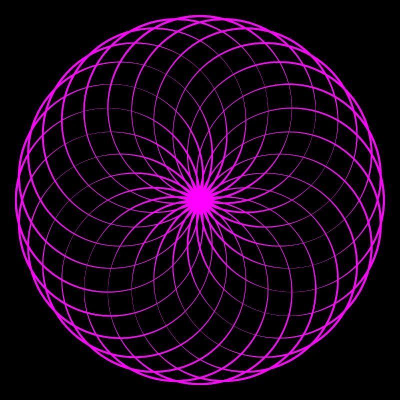 Neon spiral net torus