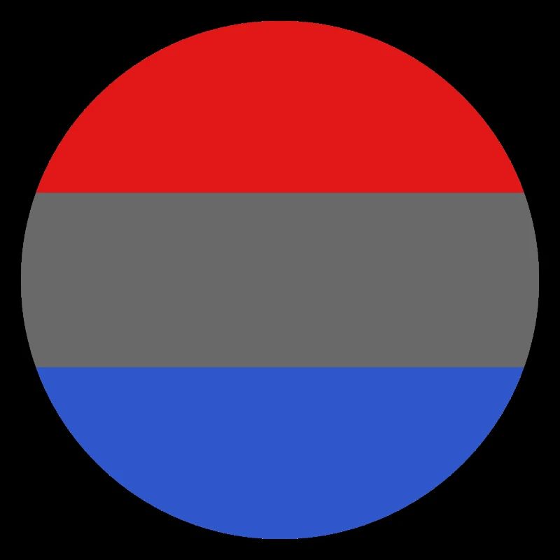 Runde Luxemburger Flagge