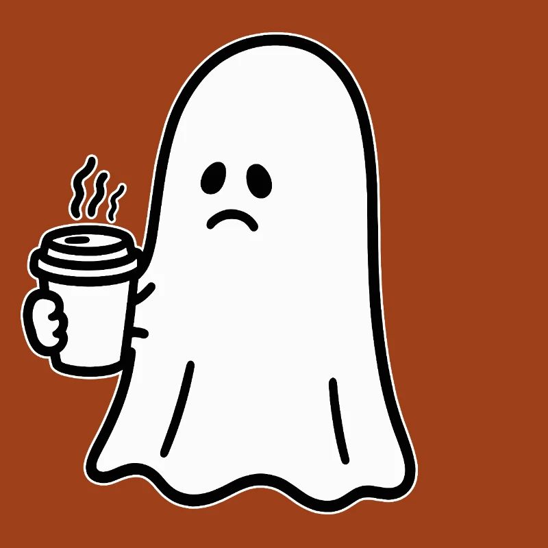 Geist Kaffee Halloween Süßes oder Saures