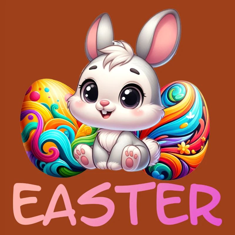 Easter Bunny with Easter Eggs