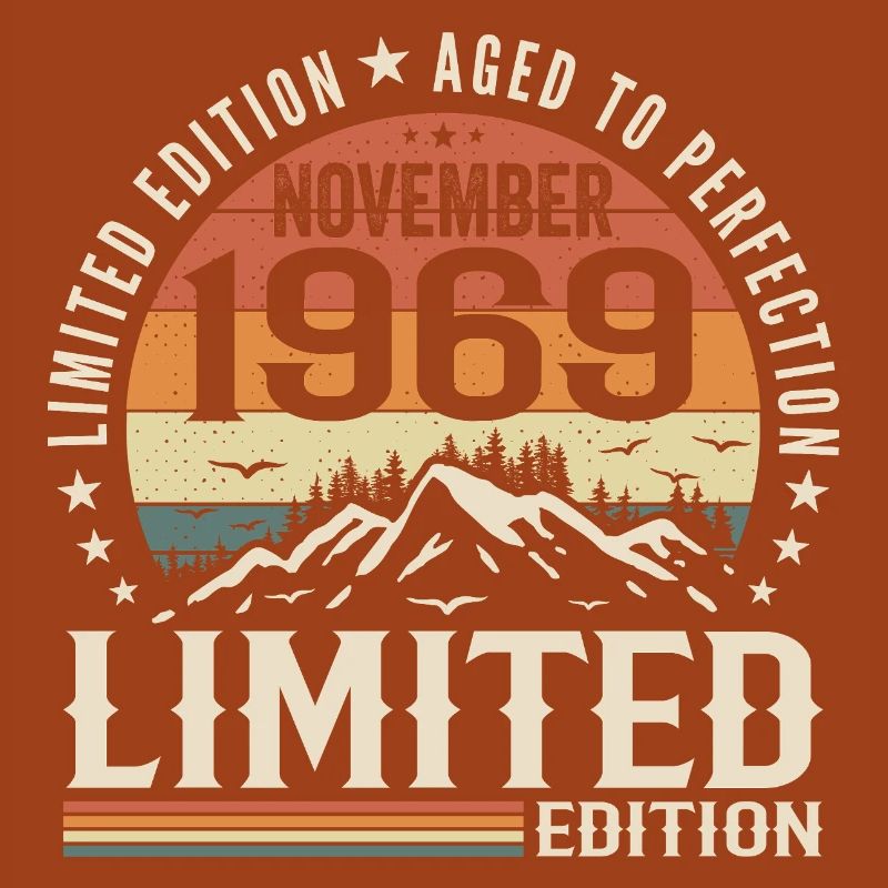 November 1969 Einzigartiger Retro-Geburtstag