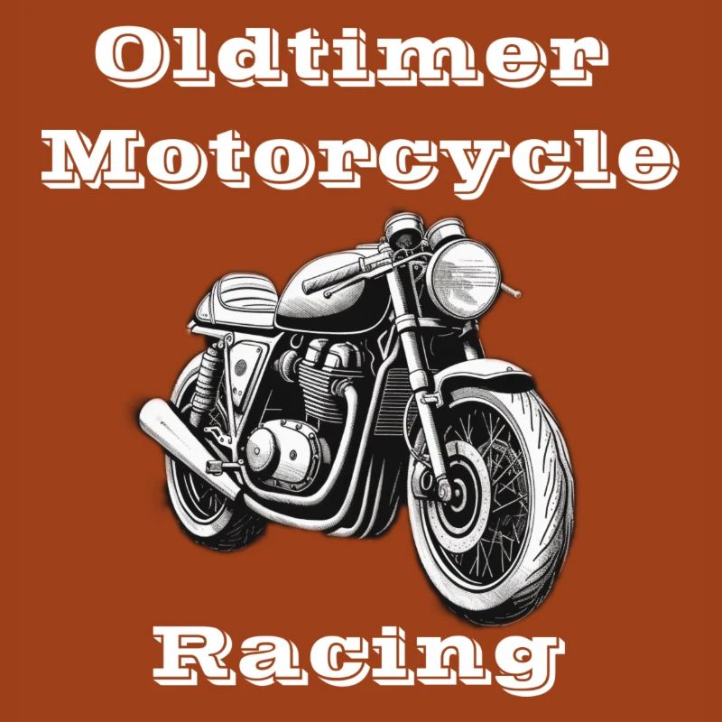 Oldtimer Motorcycle Racing white