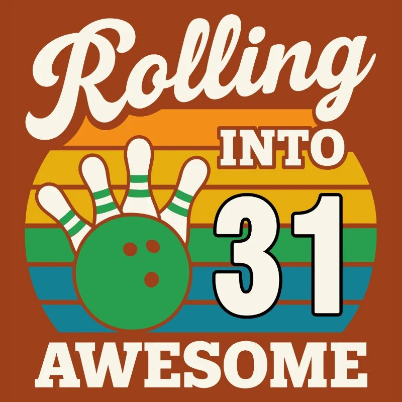 Retro Bowling 31st Birthday Design