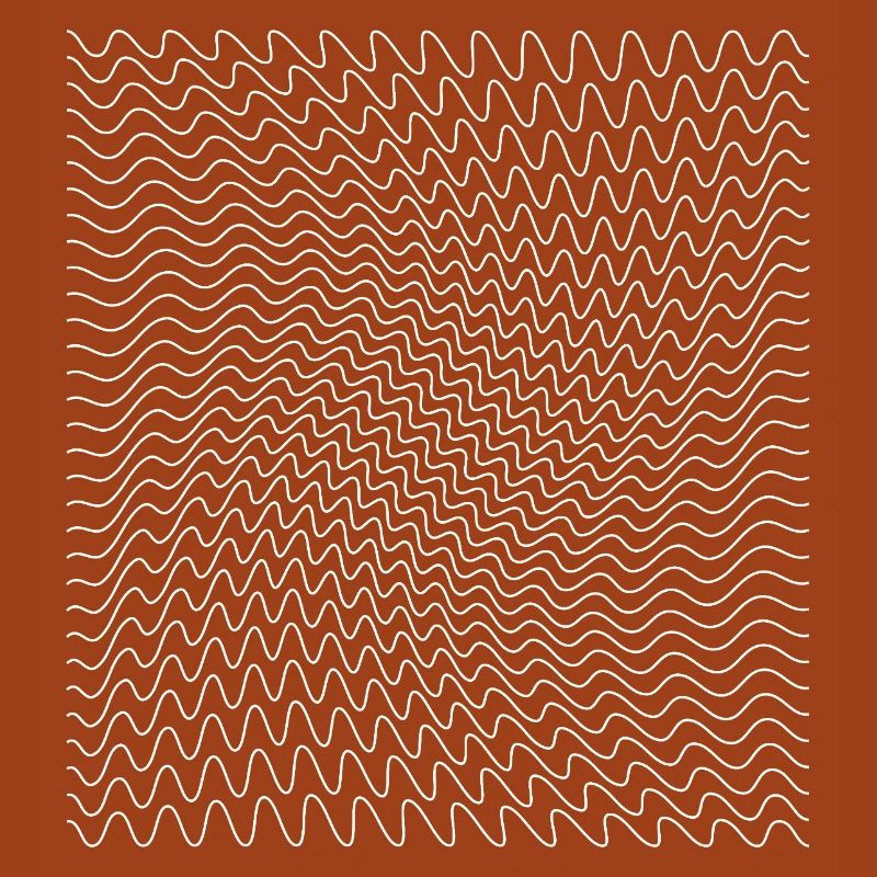 Impression d’illusion d’optique de ligne ondulée dynamique