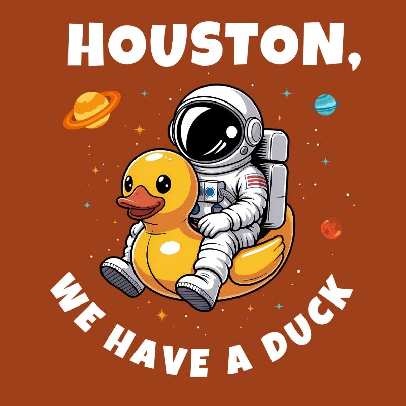 Canard astronaute dans l’espace