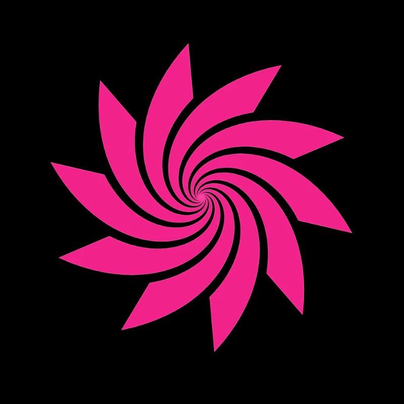 Rosa Spiralpinwheel