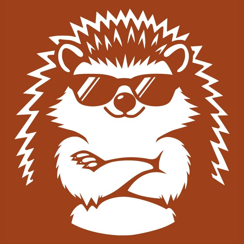 Cooler Igel mit Sonnenbrille