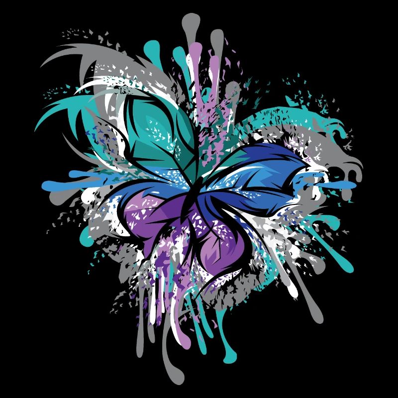 Schmetterling Symbol Illustration Explosion Farben
