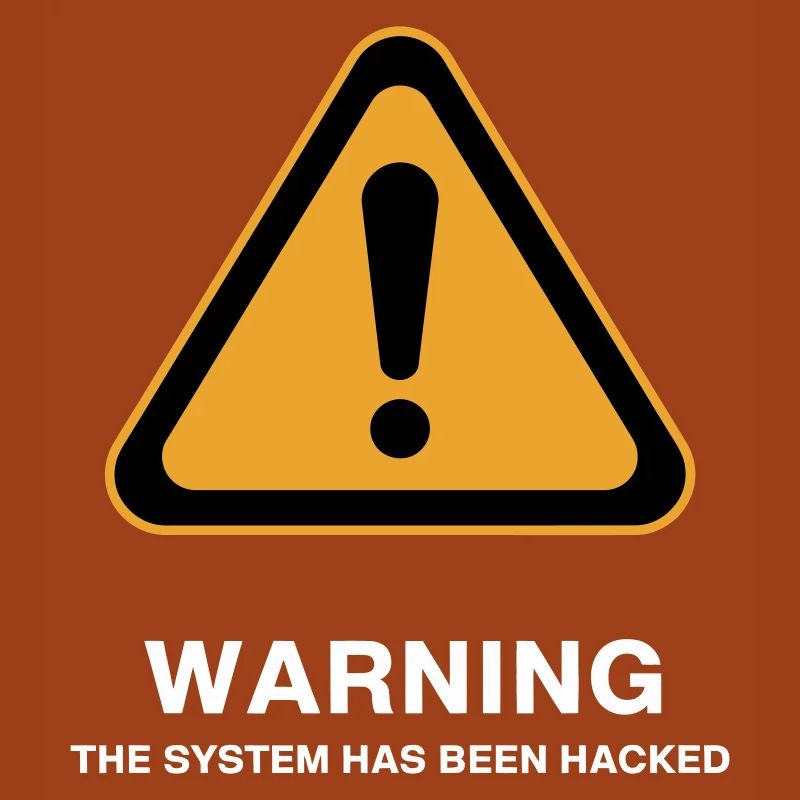 Warnsymbol für gehackte Systeme