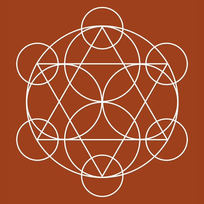 Mandala géométrique du Cube de Metatron