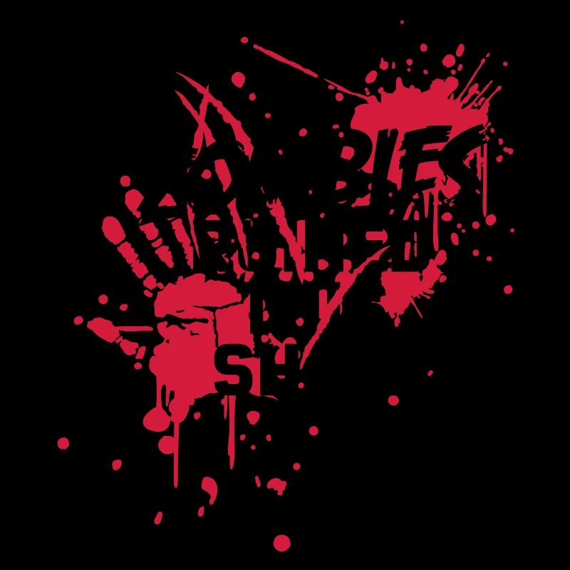 zombies runied this shirt - zombie blutflecken