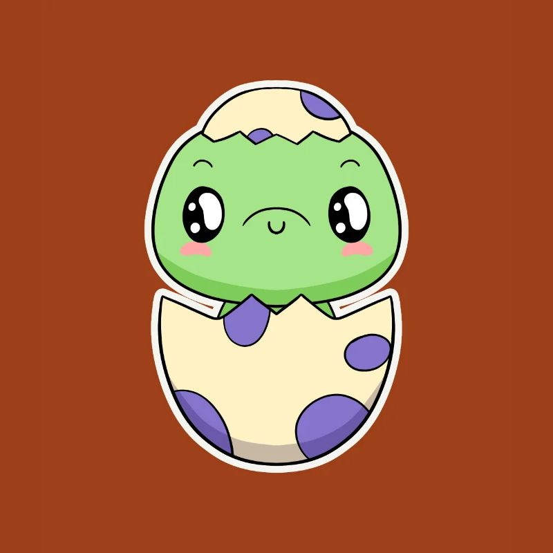 Small dinosaur from the egg