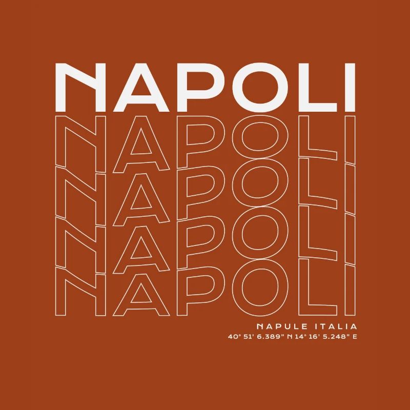Napoli Grid Outline Typography