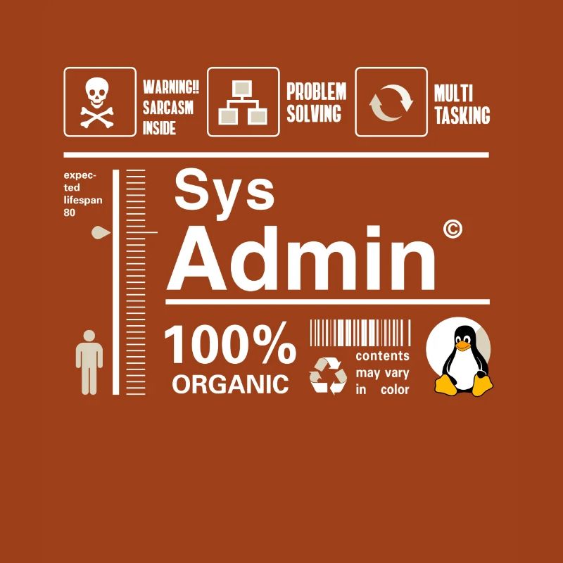 Sys Admin Pinguin Computer Nerd pc Platine cpu inh