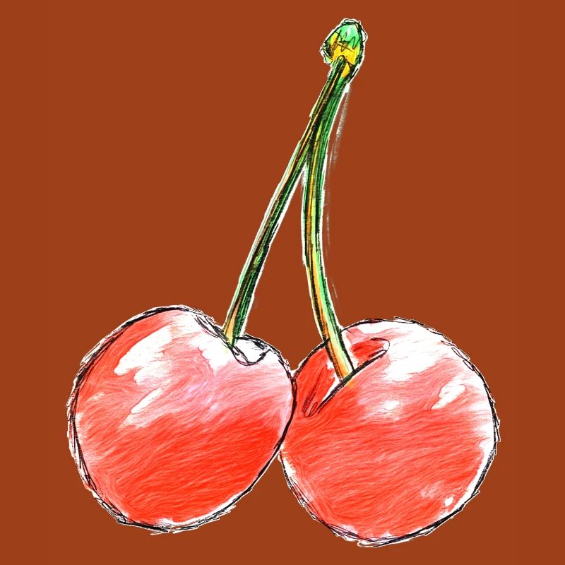 Two Sweet Cherries Sketch