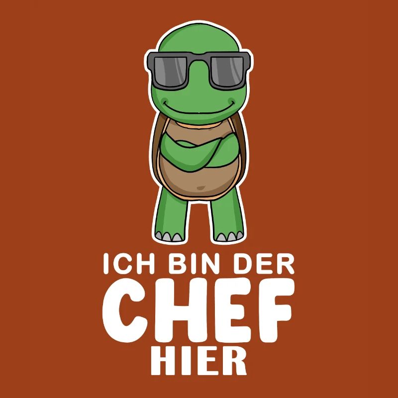 Cool Schildkröte Chef