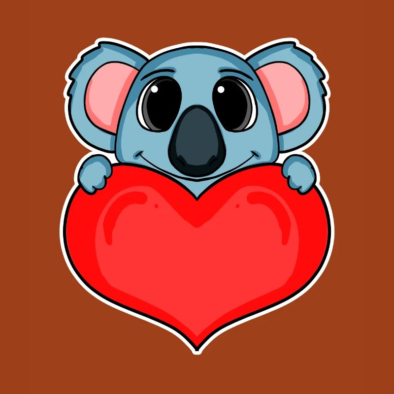 Koala mit Herz - Liebe Romantisch