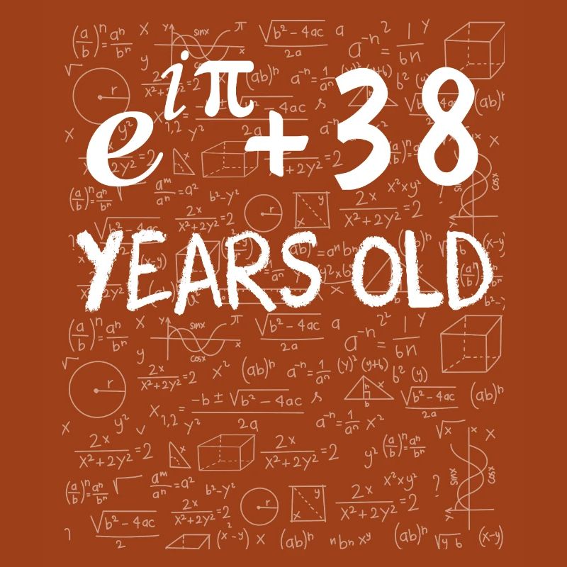 37th Birthday 37 Years Euler Identity Math Gift