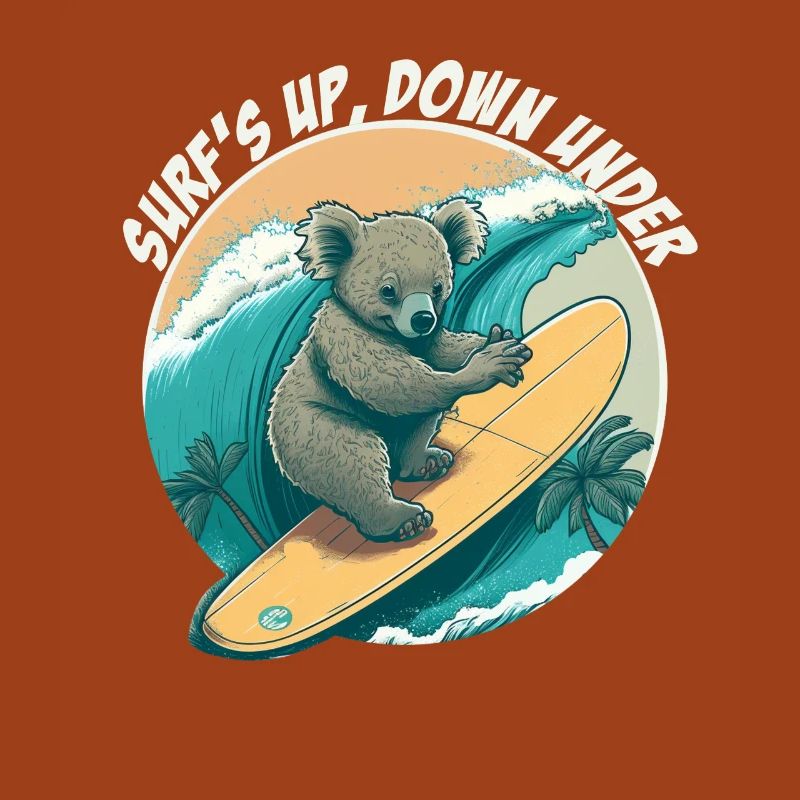 Down under surfender Koalabär