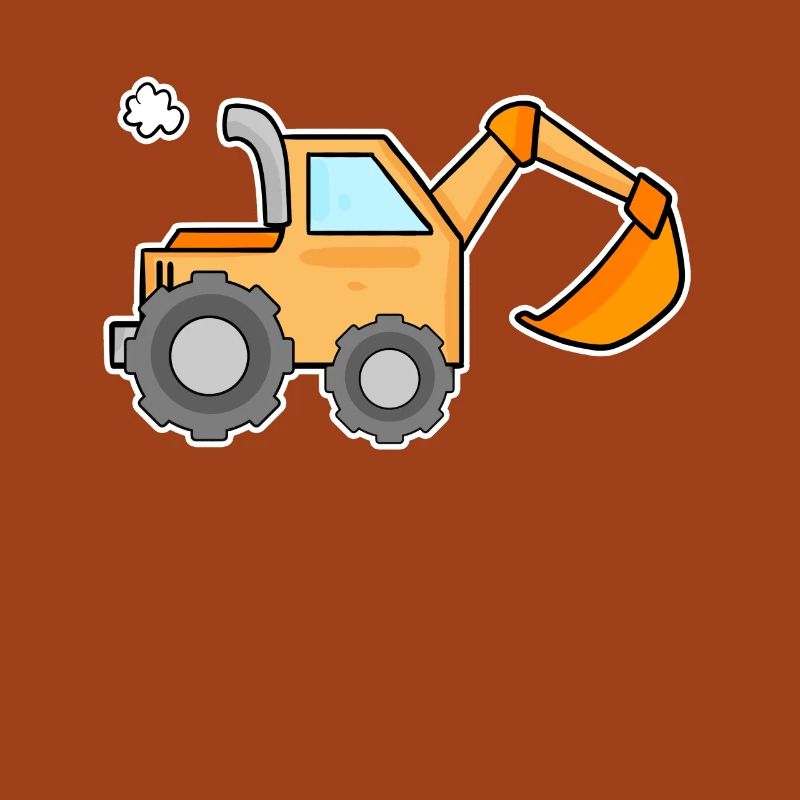 Excavator Construction Site Heavy Machinery Gift