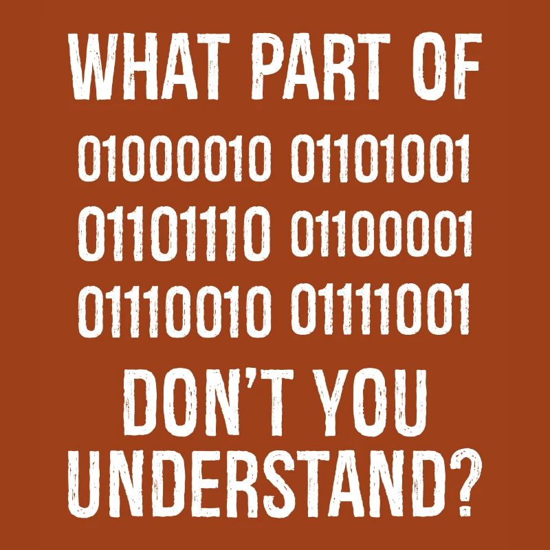 What Part of Binary Code Don't You Understand