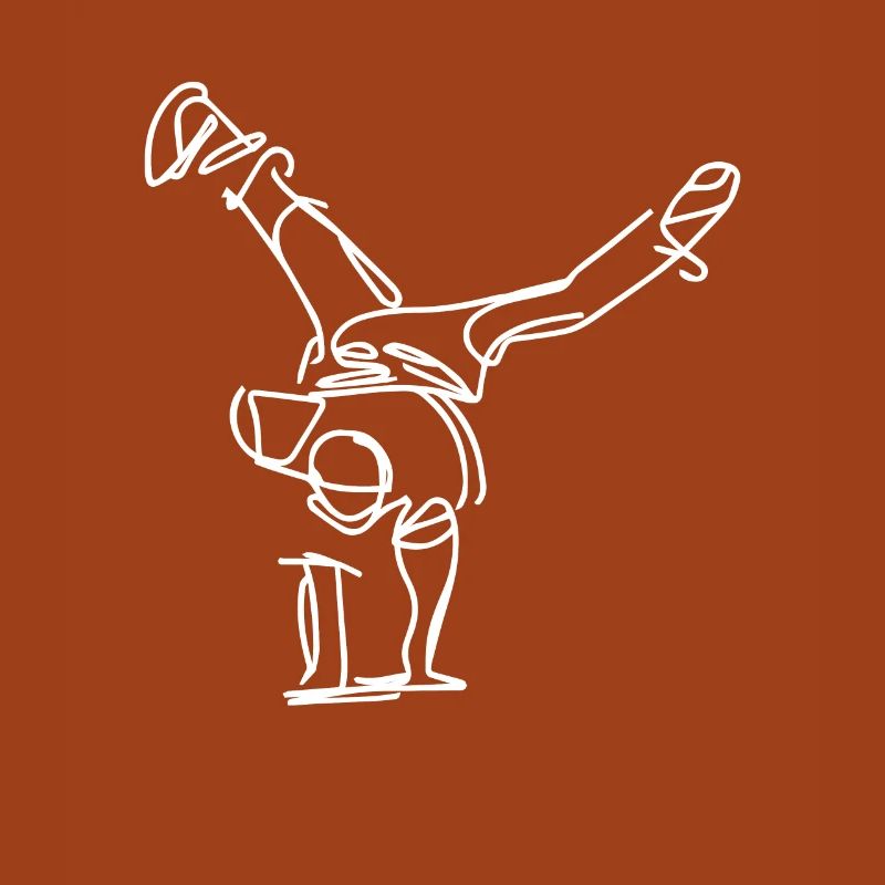 Breakdancer Zeichnung