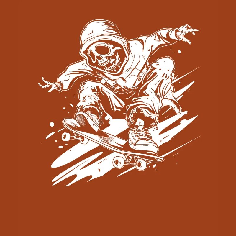 Style de dessin animé de skateboard