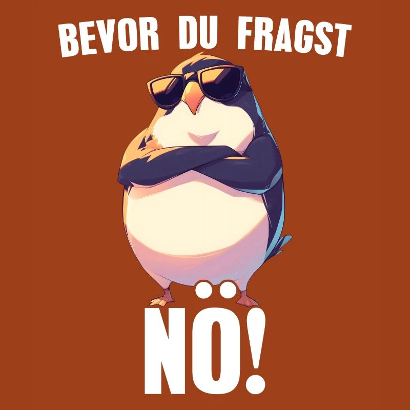 Before you ask: Nope! Sarcasm Comic Penguin
