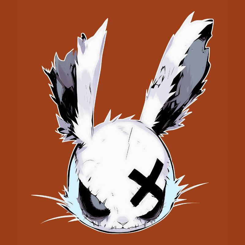 Goth Bunny Head Bunny Gothic Doll Grunge Gift