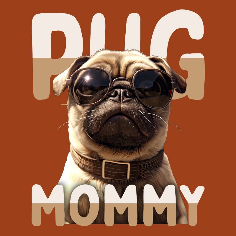 Pug Mommy Mops Mama Muttertag Pug Mom Süßer Mops