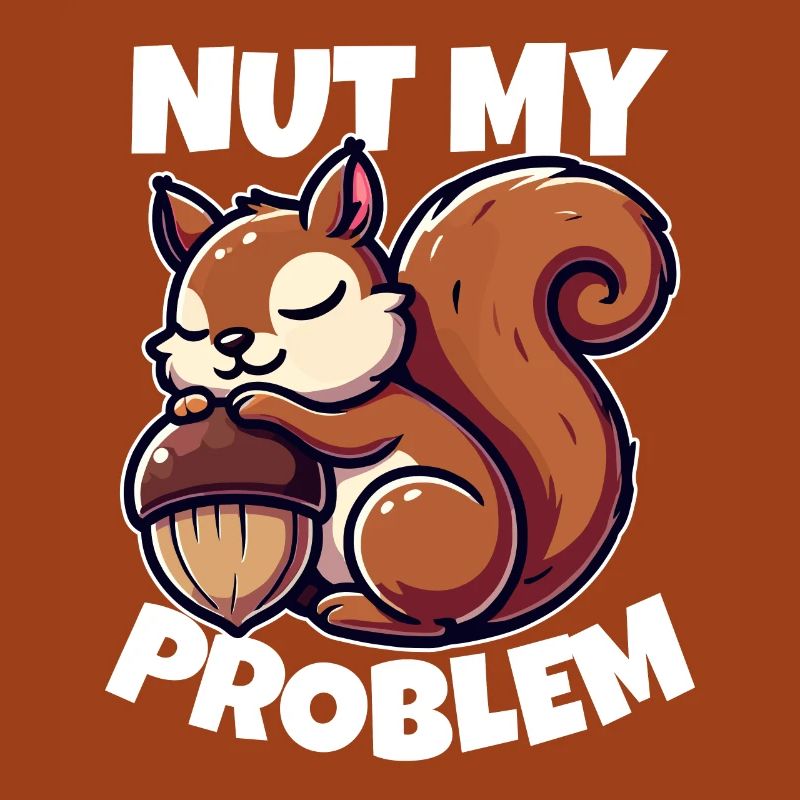 Nut My Problem - Funny Squirrel Design