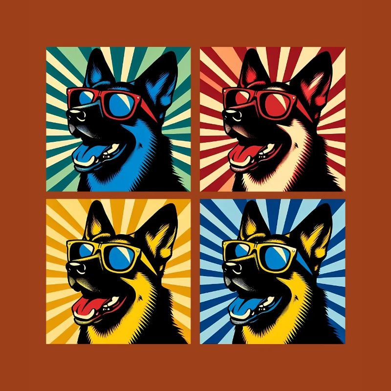 Shepherd's Pop Art Bear, Teddy, Biscuit, Waffles