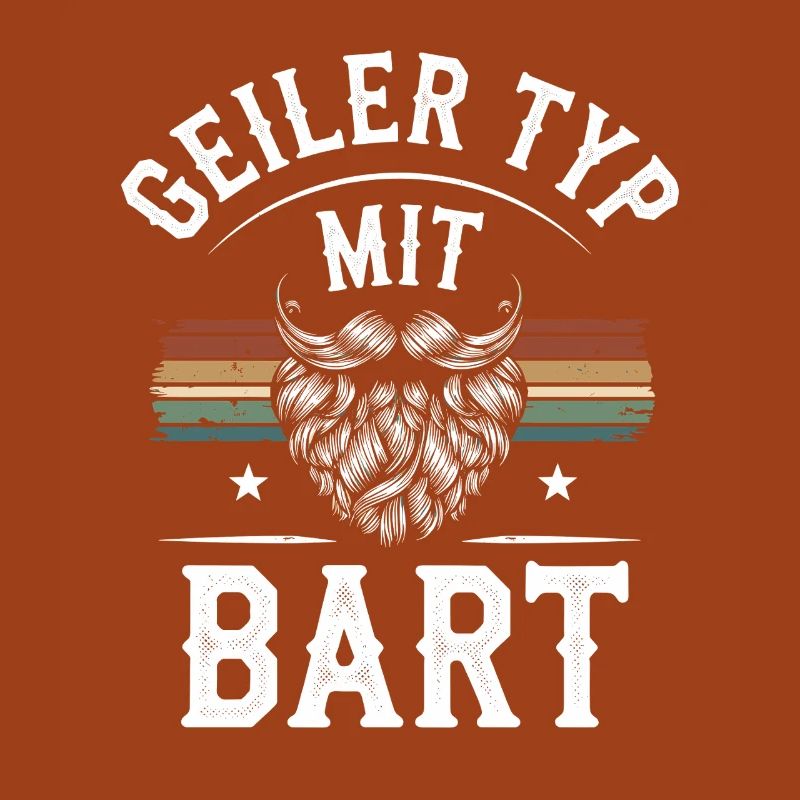 Geiler Typ Mit Bart Bartträger Barbier Vollbart