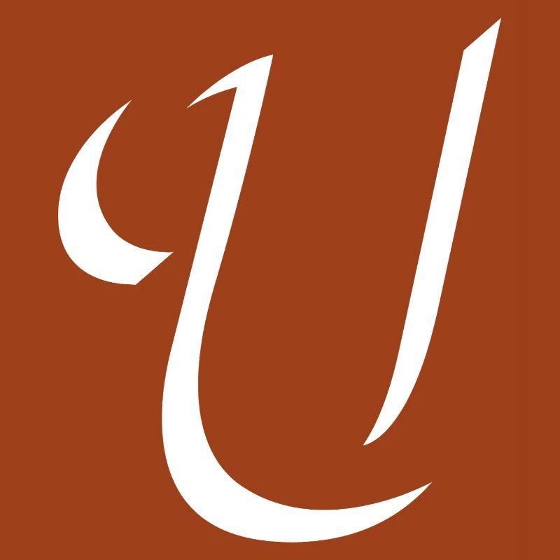 Elegantes Letter U muster mit dynamischer Form