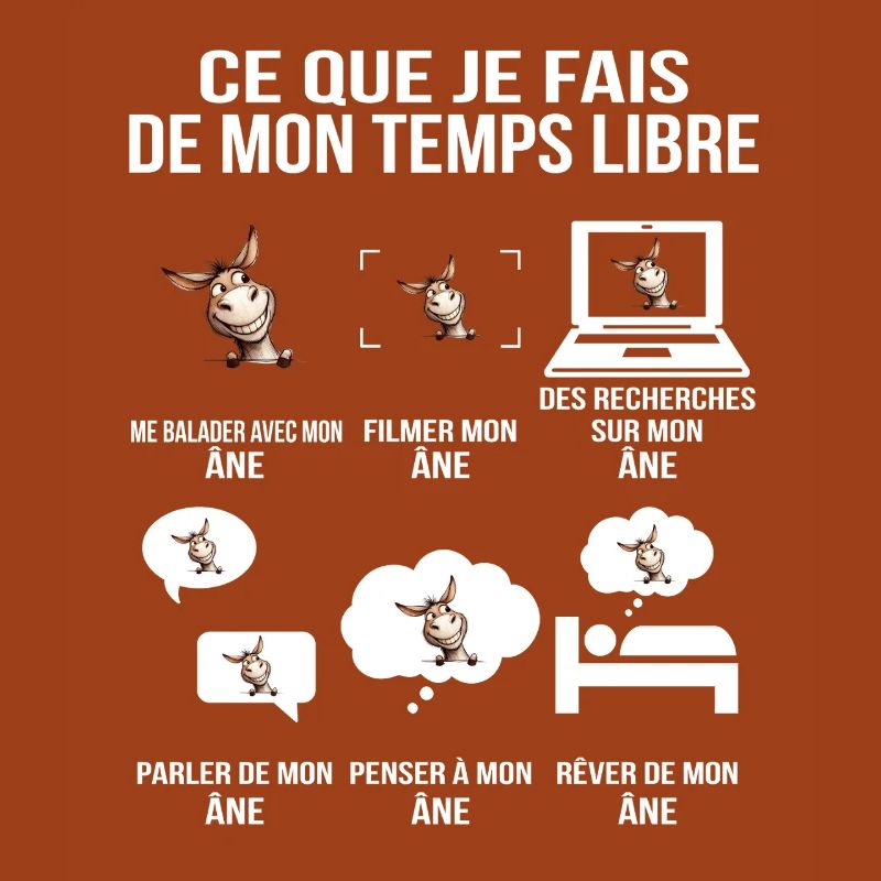 Ce que je fais de mon temps libre Âne